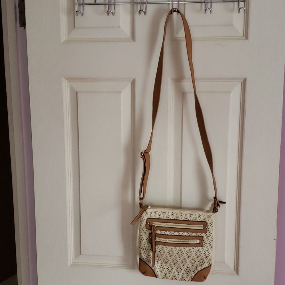 Apt 9 Patterned Cream Crossbody